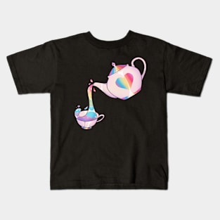 Rainbow teatime Kids T-Shirt